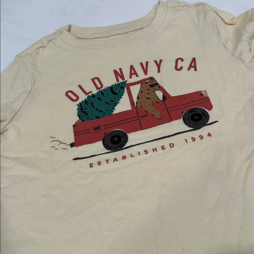 Old Navy Kids Tan Long Sleeve Tee with Graphic